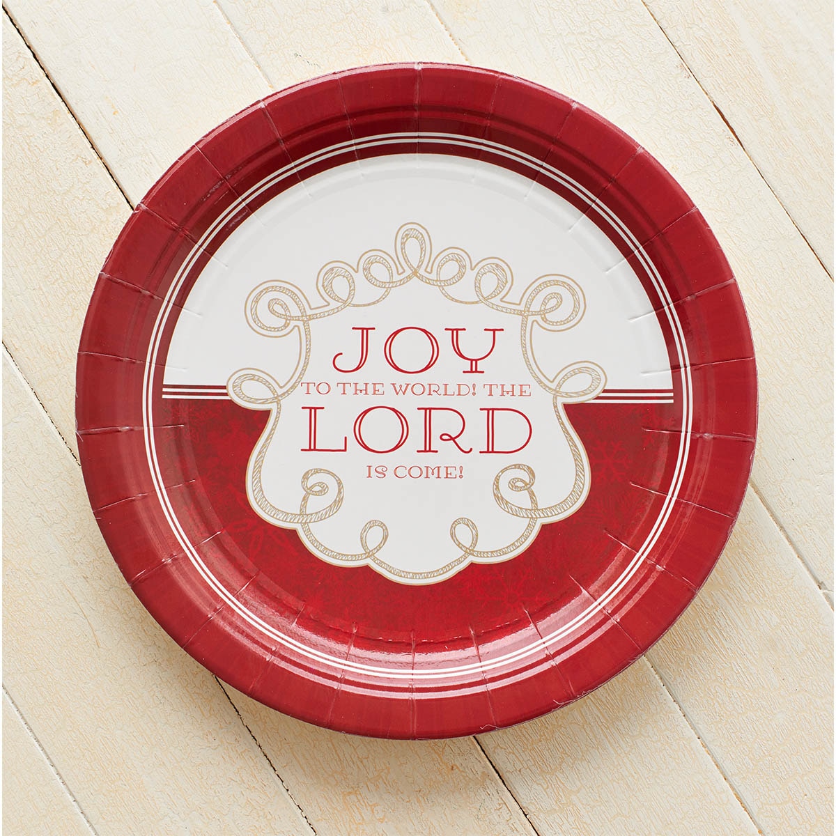 Christmas Paper Plates: Joy To The World Pack of 8