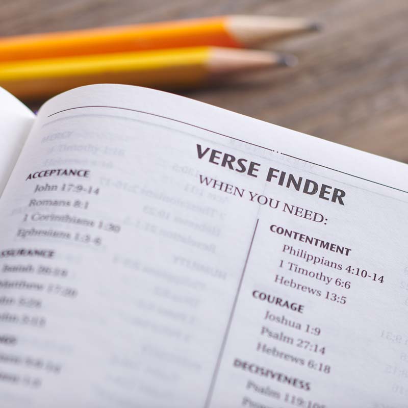 Concordance, Topical Verse Finder and Reading Plan