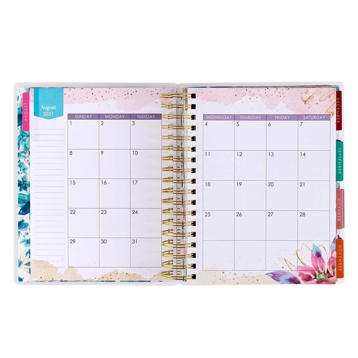  2022  Be Brave and Bloom Wirebound 18 Month Planner  For Women