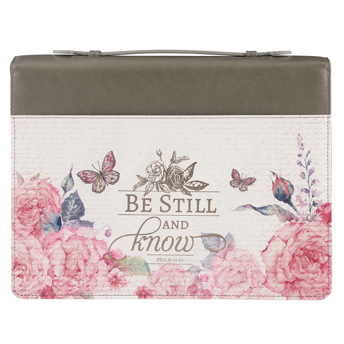 Be Still and Know that I am God Psalm Inspirational Christian Pencil Pen  Organizer Zipper Pouch Case 