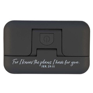 I Know the Plans Black Adjustable Clip-on Book Light - Jeremiah 29:11