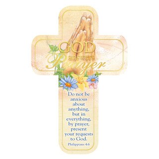 God Answers Prayers Cross Bookmark Set - Philippians 4:6