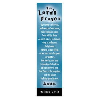 The LORD's Prayer Blue Sunday School/Teacher Bookmark Set - Matthew 6:9-13