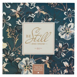 2026 Be Still and Know Large Wall Calendar - Psalm 46:10