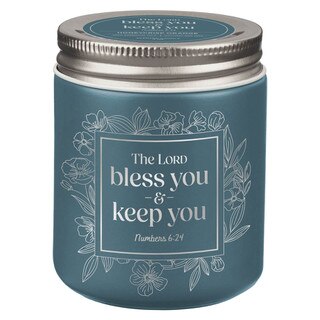 Bless You and Keep You Honeycrisp Orange Scented Candle in a Glass Jar - Numbers 6:24