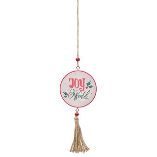 Joy to the World MDF Christmas Ornament