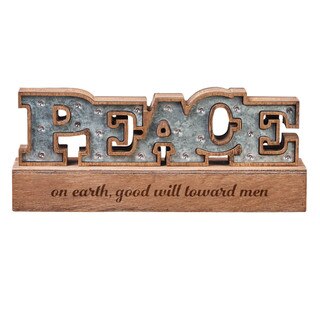 PEACE Tabletop Lighted Sign