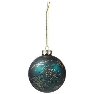 Joy to the World Glass Ornament Set