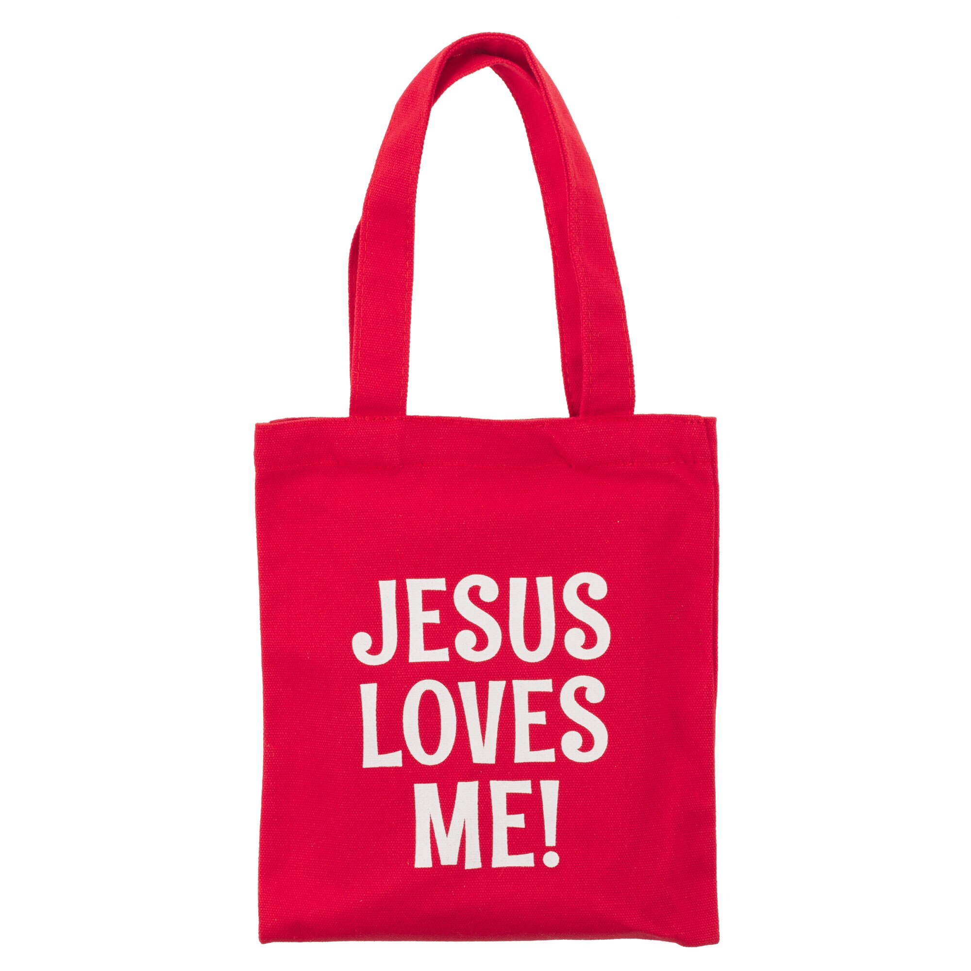 Jesus Loves You - Small Word Art Tote Bag Small / Navy