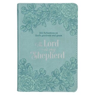 The Lord is my Shepherd Teal Faux Leather Devotional