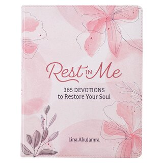 Rest in Me Pink Faux Leather Devotional