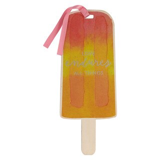 Love Endures Colorful Popsicle Wood Bookmark - 1 Corinthians 13:7