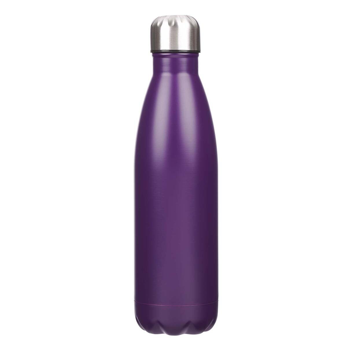 Be Still in Purple - Psalm 46:10 Stainless Steel Water Bottle