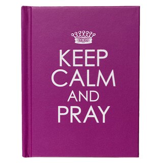 Keep Calm and Pray Purple Hardcover Gift Book