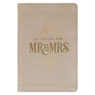 101 Prayers for Mr. & Mrs. Gold Faux Leather Prayer Book