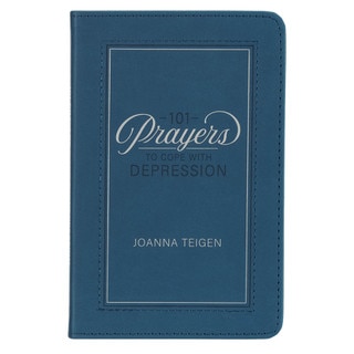 101 Prayers for Depression Teal Faux Leather Prayer Book