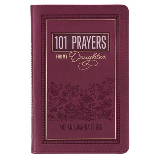 101 Prayers for My Daughter Plum Faux Leather Prayer Book