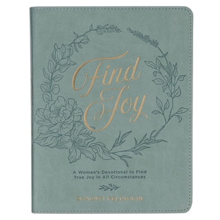 Find Joy Mint-Green Faux Leather Devotional