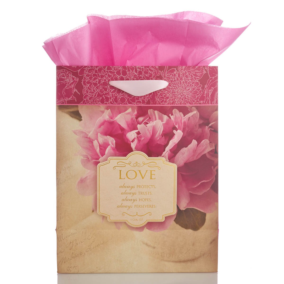 Medium Gift Bag: Love - 1 Corinthians 13:8