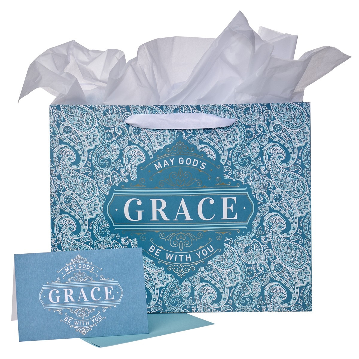 Gift Bag with Card Large Landscape God's Grace Col. 4:18