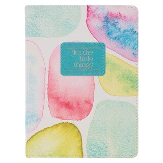 It's the Little Things Smooth Sea Glass Handy-size Faux Leather Journal