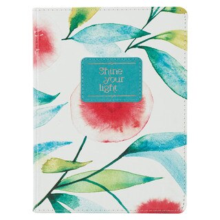 Shine Your Light Orange Blossoms Handy-size Faux Leather Journal