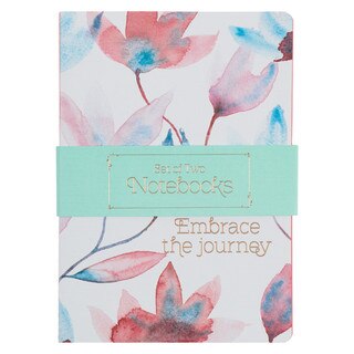 Embrace The Journey Pink Petals Notebook Set