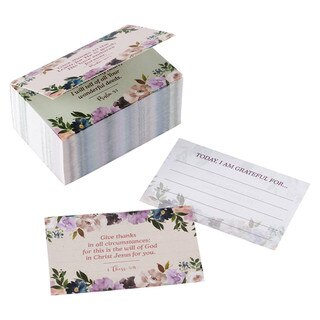 Me and My House Purple Floral Gratitude Jar Refill Card Pack