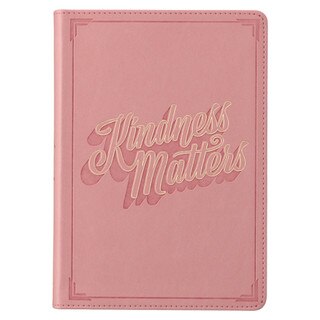 Kindness Matters Pink Faux Leather Classic Journal