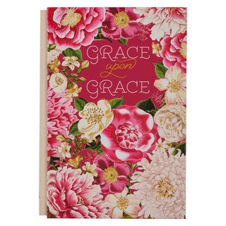 Grace Upon Grace Pink Floral Quarter-bound Journal - James