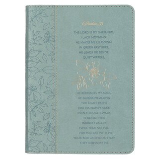 Psalm 23 Blue Faux Leather Classic Journal