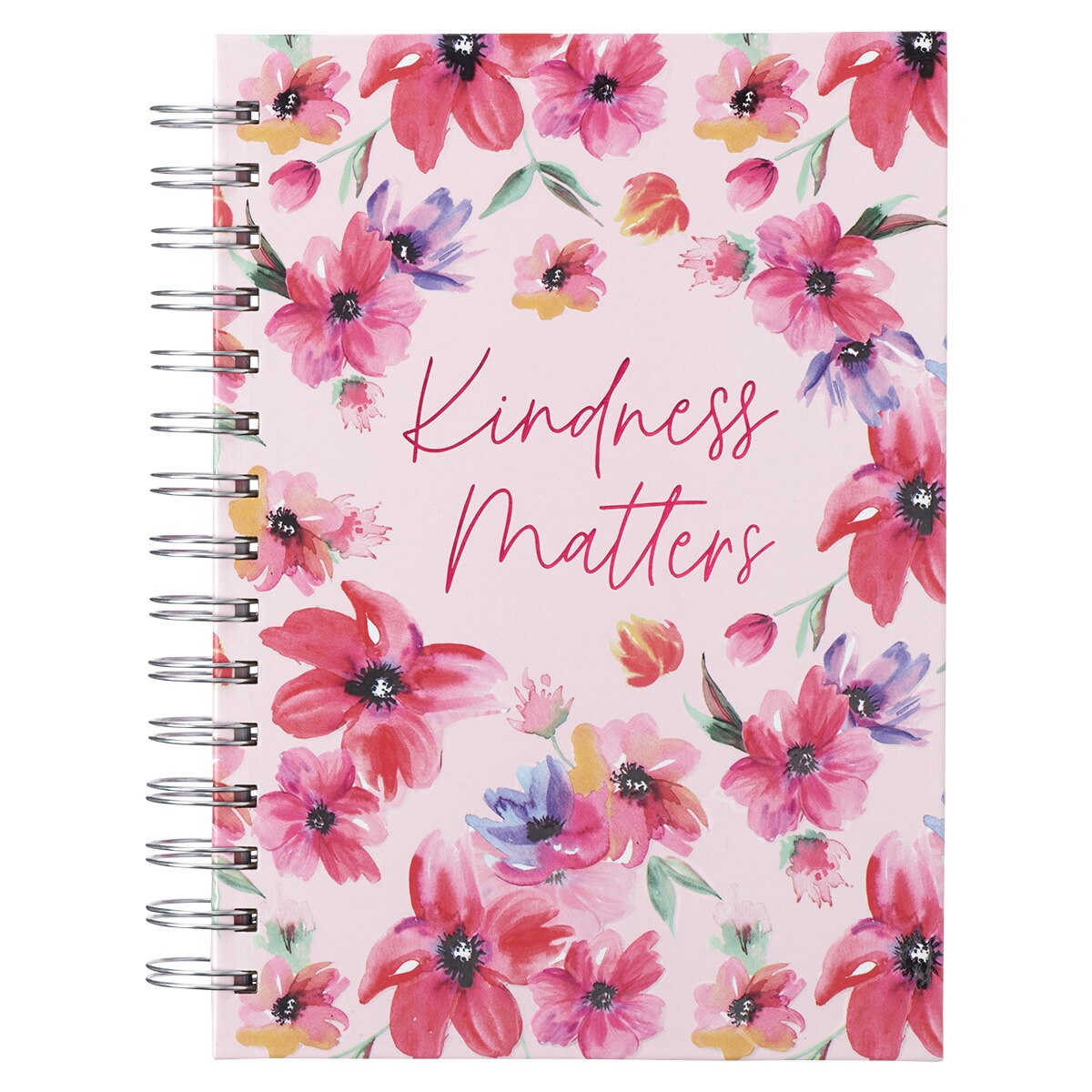 Kindness Matters Pink Cosmos Stainless Steel Travel Mug with Reusable Straw