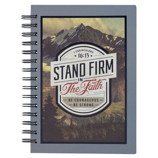 Stand Firm Mountain View Wirebound Journal - 1 Corinthians 16:13