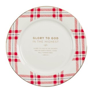 Merry Christmas Ceramic Plate Set