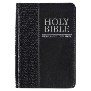 Black Faux Leather King James Version Pocket Bible