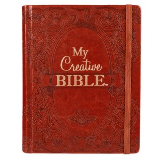 Saddle Tan Faux Leather Hardcover KJV My Creative Bible