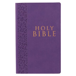 Purple Faux Leather King James Version Gift and Award Bible