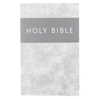 Silver-Gray Damask Softcover King James Version Outreach Bible