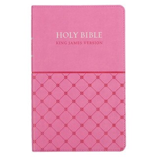 Pink Faux Leather King James Version Gift Edition Bible