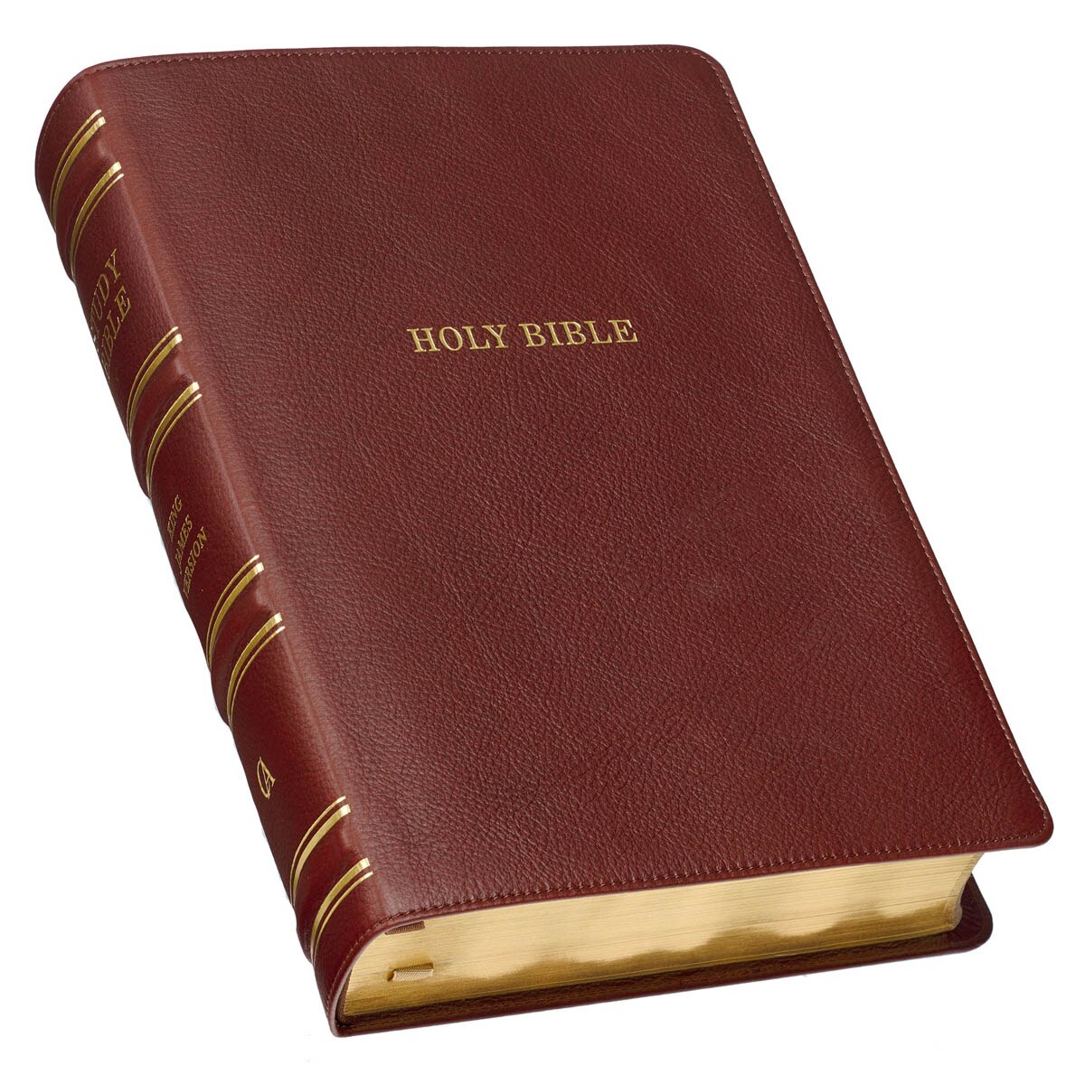 KJV Study Bible, personal size custom recovered covered cowhide leather KJV hotsell leather study Bible