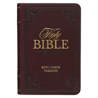 Burgundy Faux Leather King James Version Pocket Bible