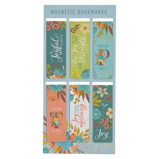 Joyful Faith Floral Magnetic Bookmark Set