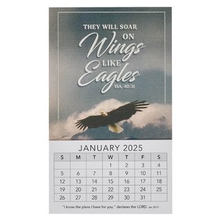 Wings Like Eagles 2025 Mini Magnetic Calendar - Isaiah 40:31