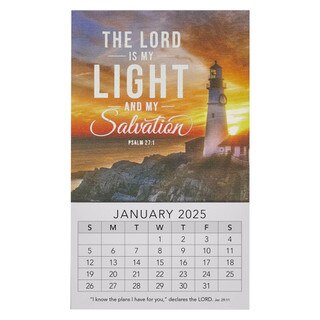 The Lord is my Light 2025 Mini Magnetic Calendar - Psalm 27:1