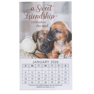 2026 Sweet Friendship Mini Magnetic Calendar