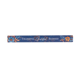 Thankful Grateful Blessed Blue Magnetic Strip