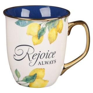 Rejoice Always White Ceramic Mug - 1 Thessalonians 5:16