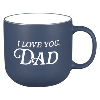 I Love You, Dad Navy Blue Ceramic Coffee Mug