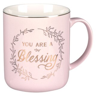 You Are A Blessing Pink Ceramic Coffee Mug