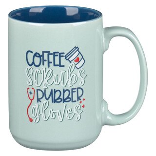 Coffee Scrubs Rubber Gloves Ceramic Coffee Mug